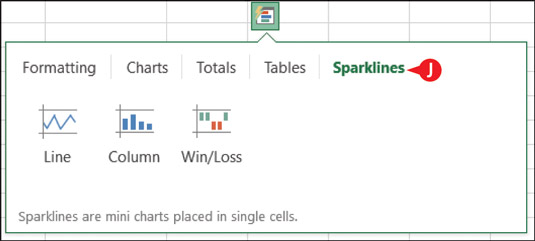 Come utilizzare l'analisi rapida in Excel 2016