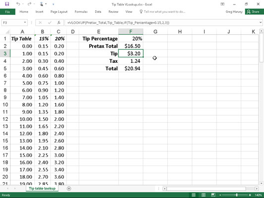 Come utilizzare le funzioni CERCA.VERT e CERCA.VERT in Excel 2016