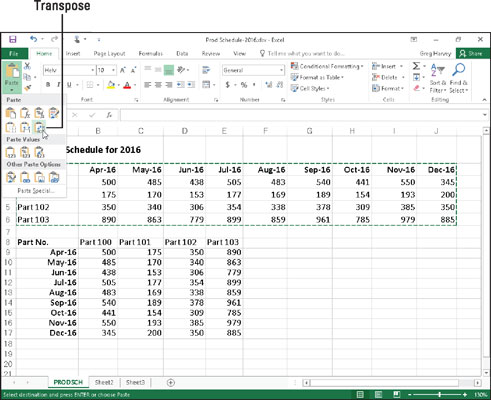 Come utilizzare Incolla speciale in Excel 2016