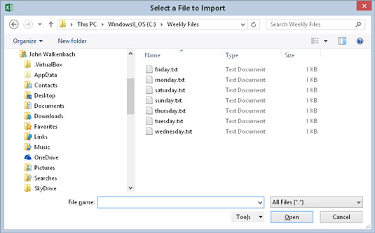 Excel 2016 VBA에서 GetOpenFilename 메서드를 사용하는 방법