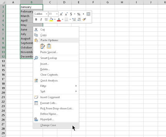 Cách tùy chỉnh menu lối tắt Excel 2016 trong VBA