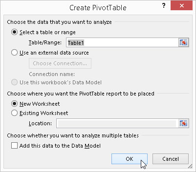 Come creare grafici pivot in Excel 2016