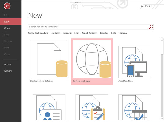 Een Access-webapp maken