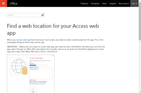 Een Access-webapp maken