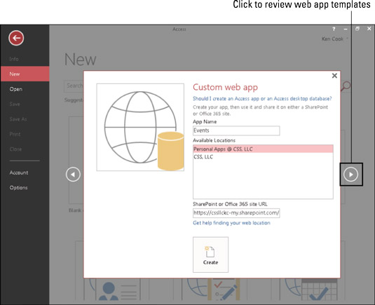 Como criar um aplicativo da Web do Access