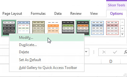 Come creare il proprio stile di affettatrice per dashboard di Excel