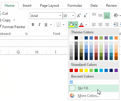 Utilisez les couleurs avec parcimonie dans les tableaux Excel pour améliorer la conception