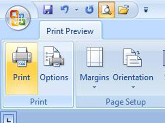 Word 2007에서 인쇄하기 전에 미리 보는 방법