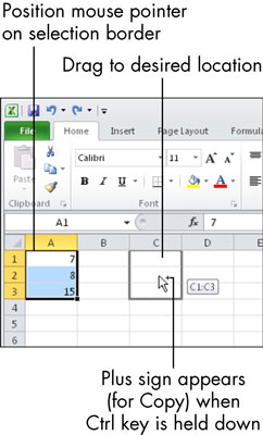 如何在 Excel 工作表中移動和復制單元格內容