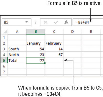 Перемещение и копирование формул в Excel 2013
