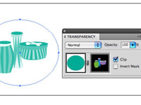 Adobe CS5 Illustrator Verwendung von Deckkraftmasken