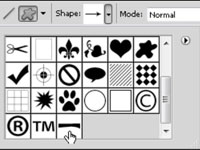 Photoshop CS5에서 사용자 정의 모양 만들기 및 사용
