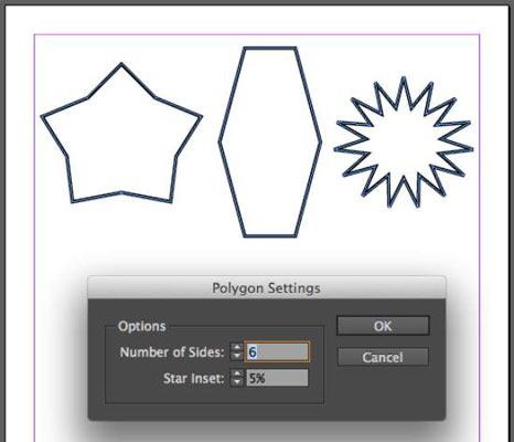 InDesign의 모양 및 다각형