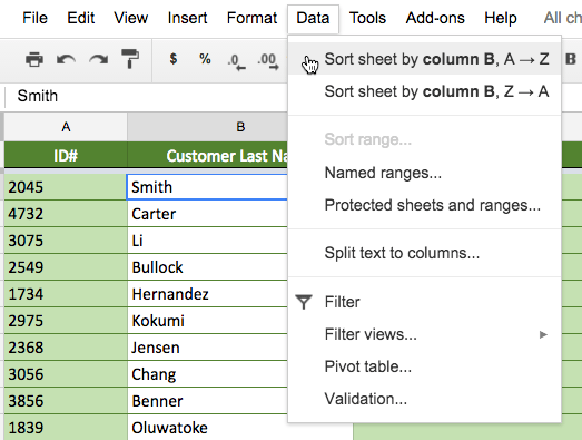 Planilhas Google (Parte 9): classificar e filtrar dados