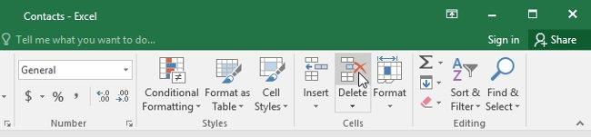 Excel 2016 - レッスン 6: Excel の列、行、セルのサイズを変更する