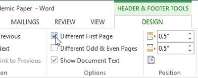 Word 2013 完整指南（第 14 部分）：頁面標題、頁尾與頁碼