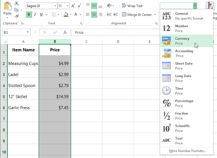 Excel 2019 (parte 7): informazioni sui formati numerici