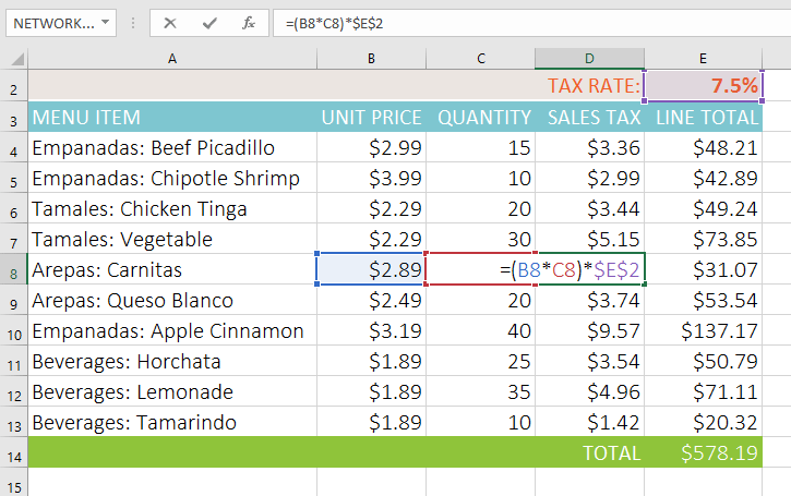 Excel 2019 (Partea 14): Referințe de celule relative și absolute