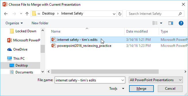 PowerPoint 2016: ทบทวนการนำเสนอ