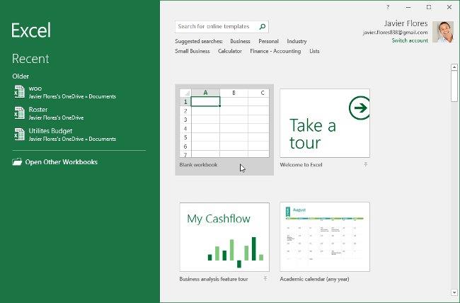 Excel 2016 - レッスン 1: Microsoft Excel について理解する