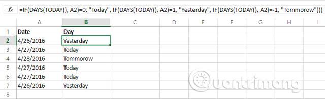 Come utilizzare la funzione COMMUTA in Excel 2016