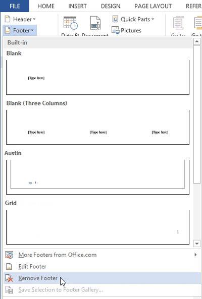 คำแนะนำฉบับสมบูรณ์สำหรับ Word 2013 (ตอนที่ 14): ชื่อหน้า ส่วนท้าย และการกำหนดหมายเลขหน้า