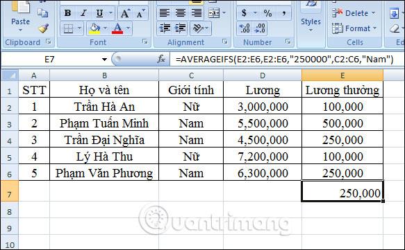 Función PROMEDIOIFS en Excel: cómo calcular el promedio en función de muchas condiciones