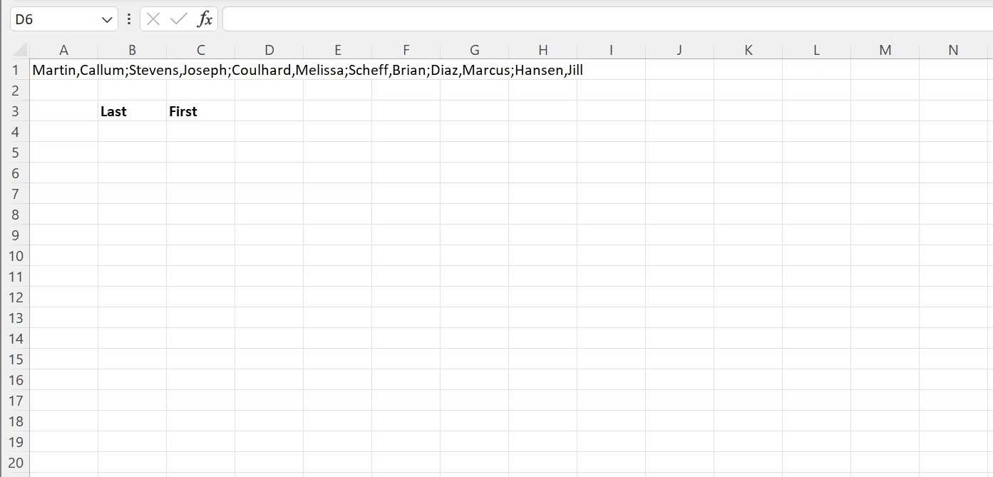 Comment utiliser la fonction TEXTSPLIT dans Microsoft Excel