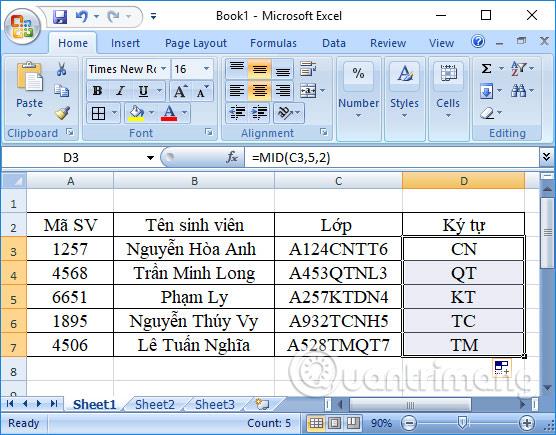 Fonction MID : Fonction pour récupérer des chaînes de caractères dans Excel