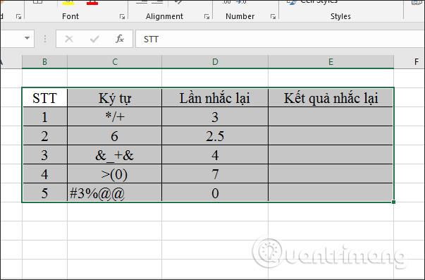 Cum se utilizează funcția REPT pe Excel