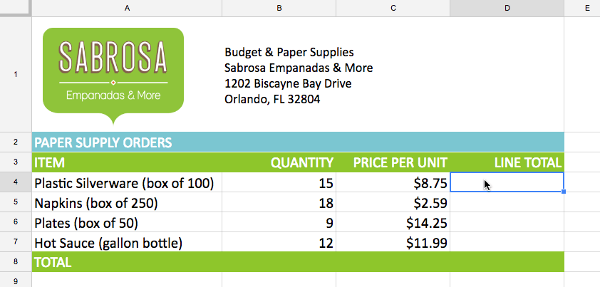 Google Sheets (Partie 5) : Créer des formules simples