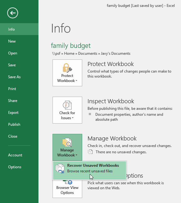 Excel 2019 (パート 3): ブックの保存と共有