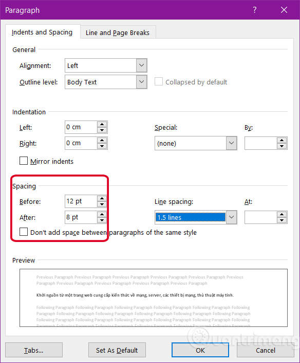 Comment espacer les lignes dans Word 2016, 2019, 2010, 2007, 2013