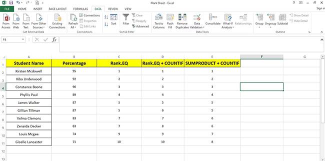 Excel の COUNTIF 関数と条件付きカウント