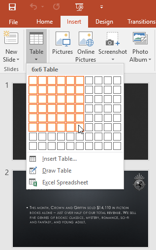 PowerPoint 2019 (Partea 21): Tabele