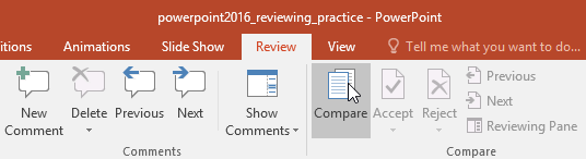 PowerPoint 2016: Semakan pembentangan