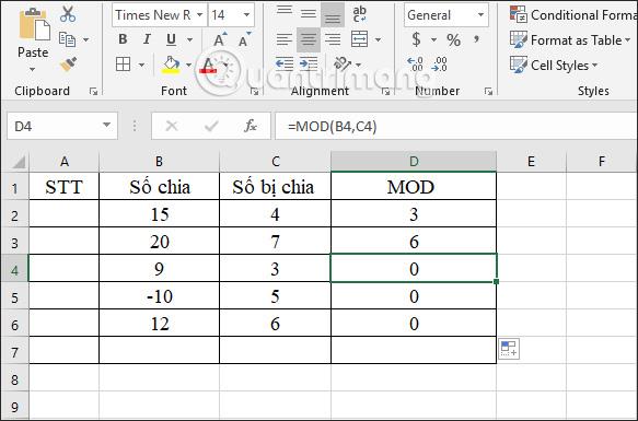 Excelの割り算関数：MOD関数（余りを求める）とQUOTIENT関数（整数部分を求める）