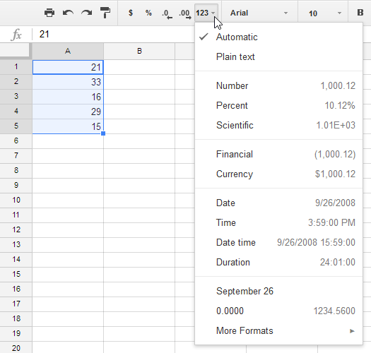 Google Sheets (Partie 11) : En savoir plus sur les formats de nombres