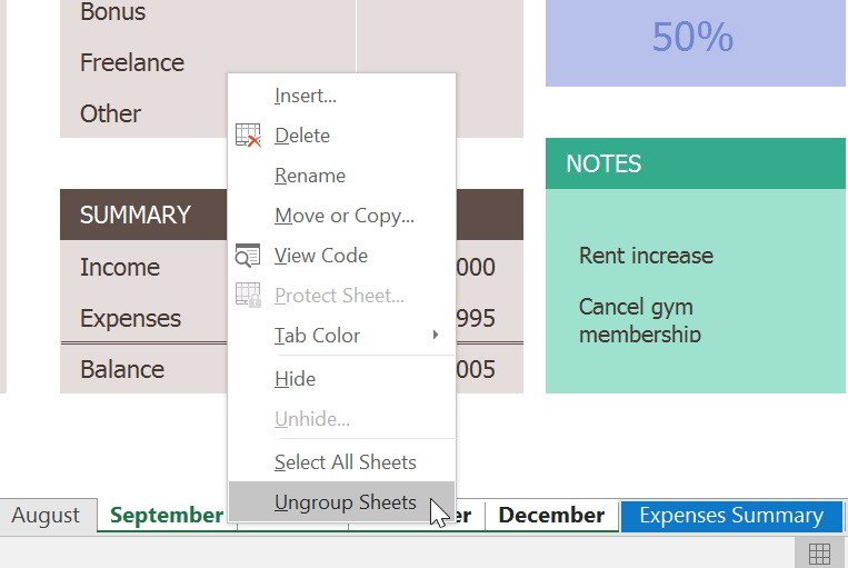 Excel 2019 (Partea 8): Lucrați cu mai multe foi de lucru