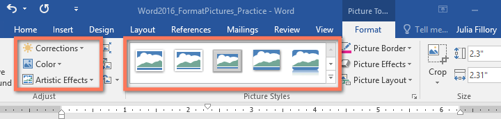 Word 2016 전체 가이드(17부): Word 2016에서 사진을 더욱 전문적으로 편집하세요.