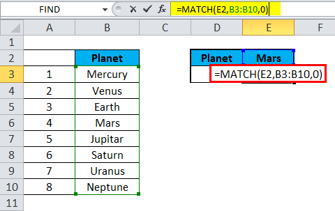 Funzione Match in Excel: come utilizzare la funzione Match con esempi