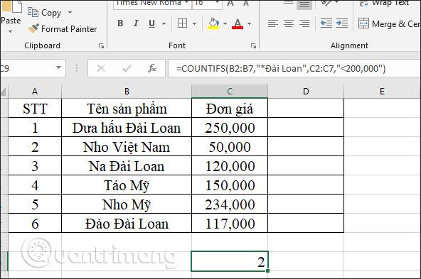 Función CONTAR.SI, cómo usar la función de recuento de celdas según múltiples condiciones en Excel