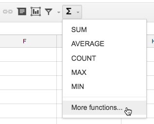 Foi de calcul Google (Partea 8): Lucrul cu funcții