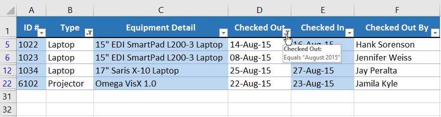 Excel 2019 (parte 19): filtrare i dati