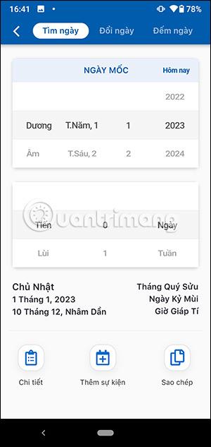 ปฏิทินเวียดนาม - ปฏิทินถาวร 2023 9.1.1