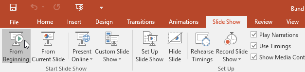 PowerPoint 2019 (Bahagian 11): Mempersembahkan tayangan slaid