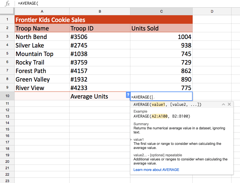 Google Spreadsheets (deel 8): Werken met functies