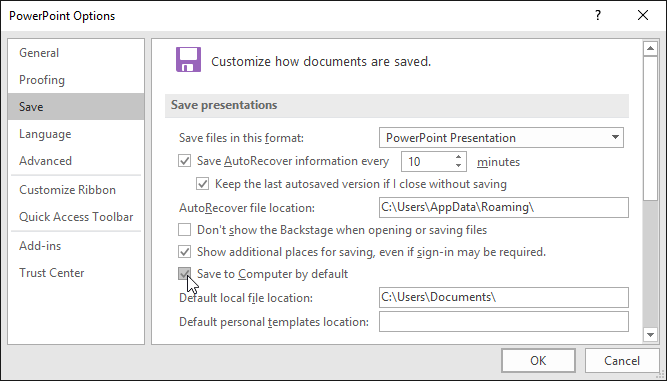 PowerPoint 2019 (Bahagian 3): Simpan pembentangan