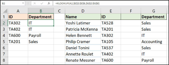 Hoe de XLOOKUP-functie in Excel te gebruiken