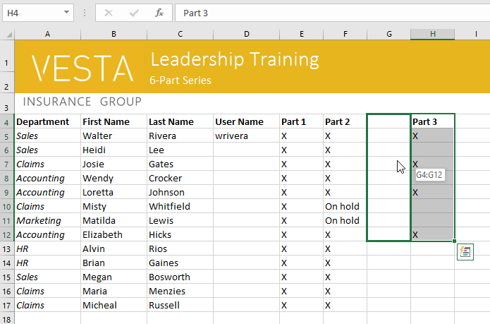 Excel 2019 (ตอนที่ 4): พื้นฐานเซลล์